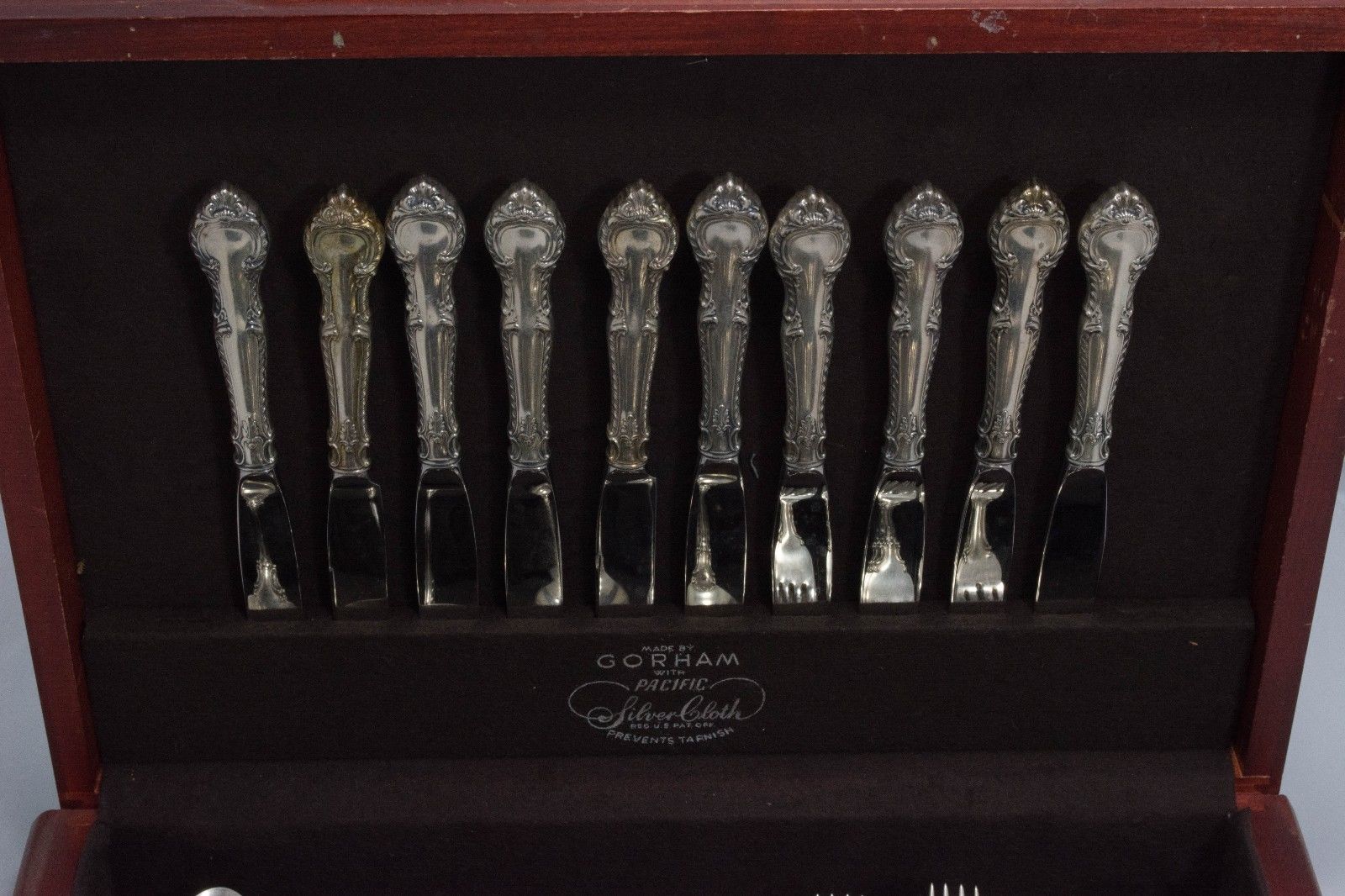 English Gadroon by Gorham Sterling Silver Flatware Set 49pc